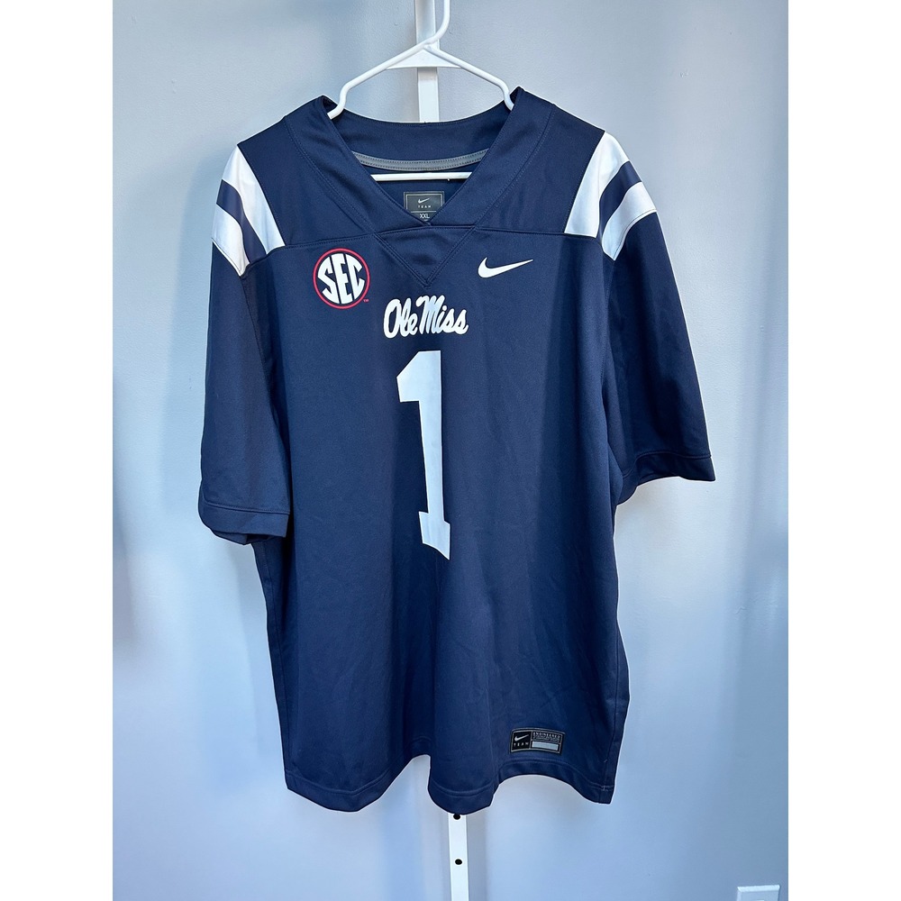 Nike Ole Miss Navy Blue Jersey